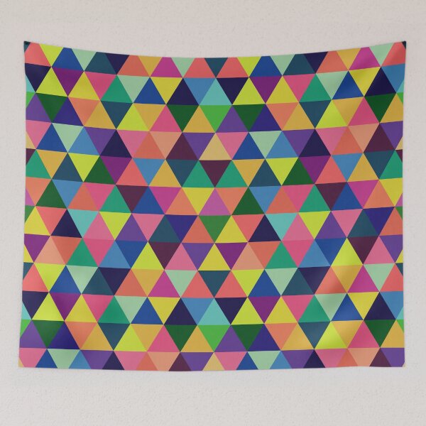 Item preview, Abstract geometric multicolor triangles designed and sold by cutecrazytshirt.