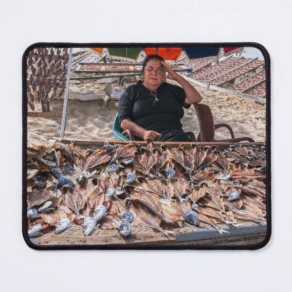 Item preview, Vendedeira de peixe seco - Dried fish seller, Nazaré, Portugal designed and sold by Mario  Loureiro.