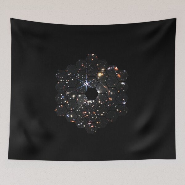 Item preview, James Webb Space Telescope JWST Mirrors Deep Field SMACS 0723 Galaxy Stars Planets designed and sold by IdlyBlue.