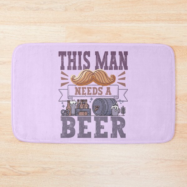 Item preview, This man needs a beer Funny Quote designed and sold by VichallanStudio.