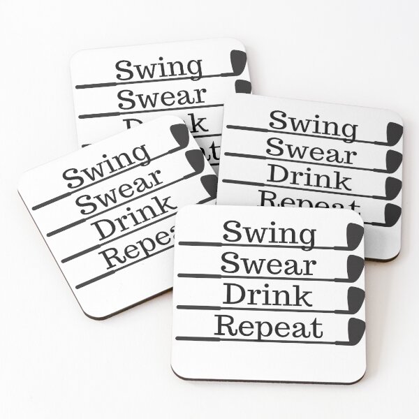 Aperçu de l'œuvre Swing Swear Drink Répéter créée et vendue par CreacionsMeraki.
