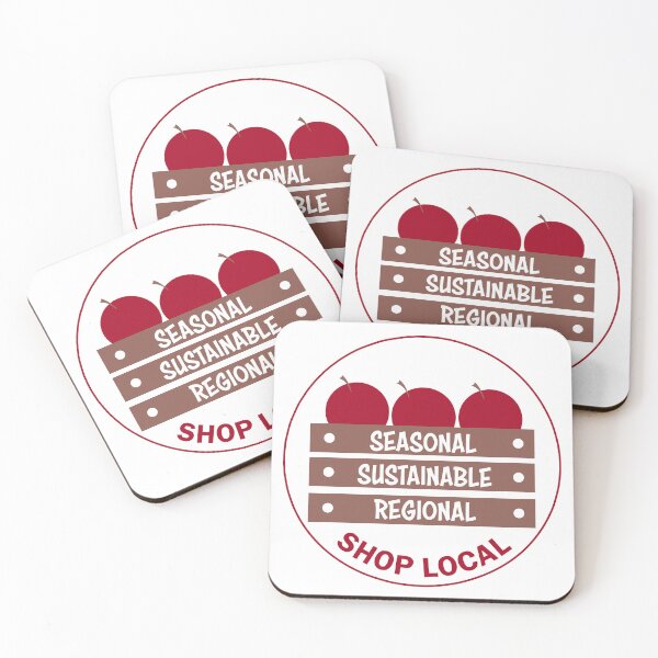 Item preview, Shop local, eat seasonal, sustainable food, regional shopping, support your local producers and save the planet too designed and sold by Hollyharry.