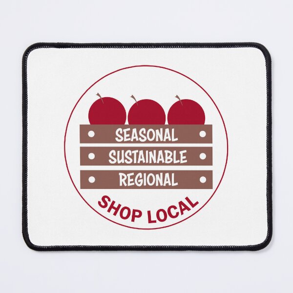 Item preview, Shop local, eat seasonal, sustainable food, regional shopping, support your local producers and save the planet too designed and sold by Hollyharry.