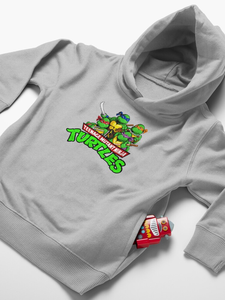 Alternate view of Tmnt 8bit 2 Toddler Pullover Hoodie