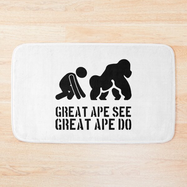 Item preview, Great Ape See, Great Ape Do - Black designed and sold by The Cosmic Turtle.