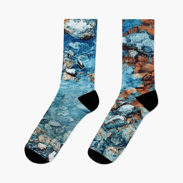 Item preview, River stones in blue water designed and sold by Photostacia.