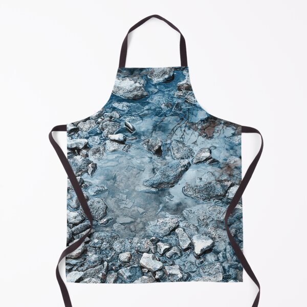 Item preview, Pale blue river stones in cold blue water designed and sold by Photostacia.
