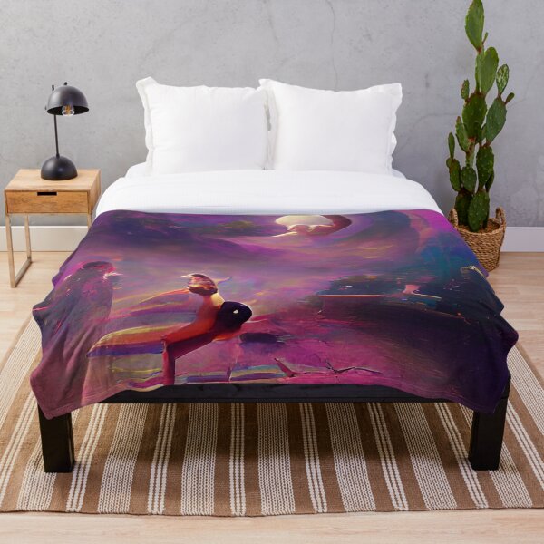 Item preview, Mystical Half Moon Yoga Digital Artwork designed and sold by TheAnxiousStore.