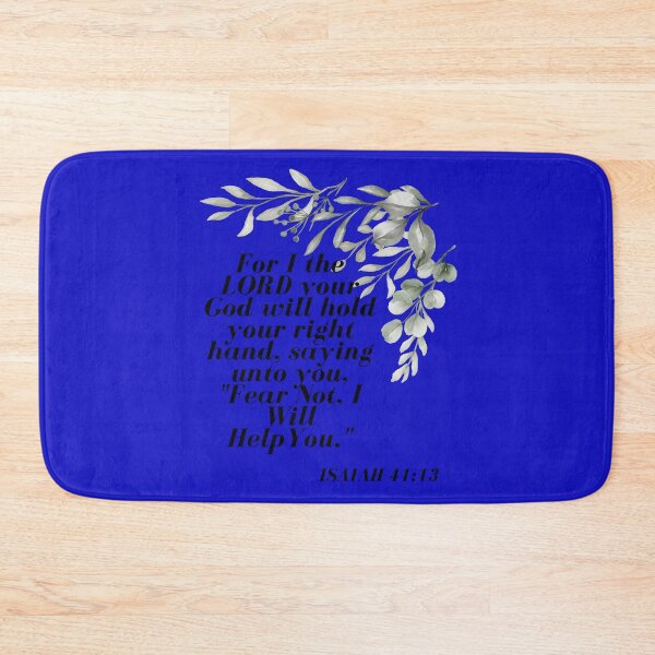 Item preview, Bible Verses - Isaiah 41:13 Blue Background designed and sold by Delightful Divine Design.