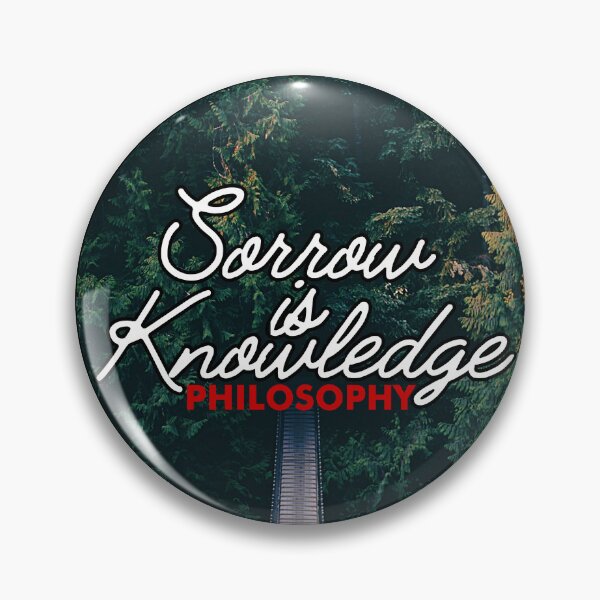 Item preview, Sorrow is Knowledge Philosophy Logo designed and sold by SorrowKnowledge.