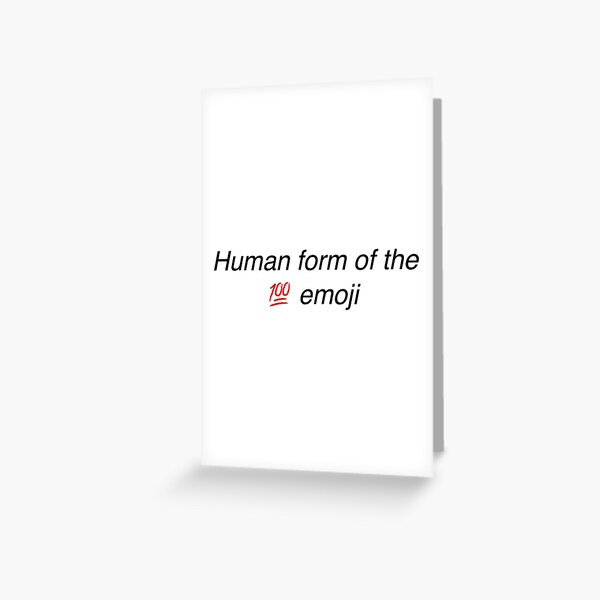 human-form-of-the-100-emoji-greeting-card-for-sale-by-drawingdeeds