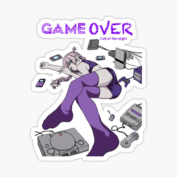Item preview, Game over, anime style designed and sold by philitingar.