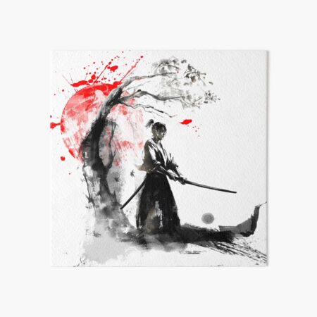 Japanese Samurai Art Board Print