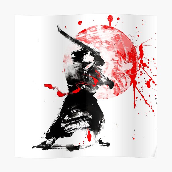 Japanese Samurai Poster