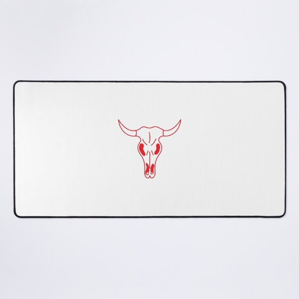 Item preview, Cráneo de vaca / toro de dibujos animados simple (rojo) designed and sold by LB-Clothes.