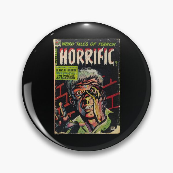 Item preview, Horrific No9 – Retro Vintage Horror Comic Pullover Hoodie designed and sold by donniejeanjr6.