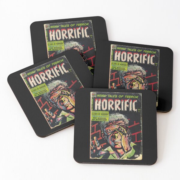 Item preview, Horrific No9 – Retro Vintage Horror Comic Pullover Hoodie designed and sold by donniejeanjr6.