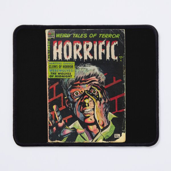 Item preview, Horrific No9 – Retro Vintage Horror Comic Pullover Hoodie designed and sold by donniejeanjr6.