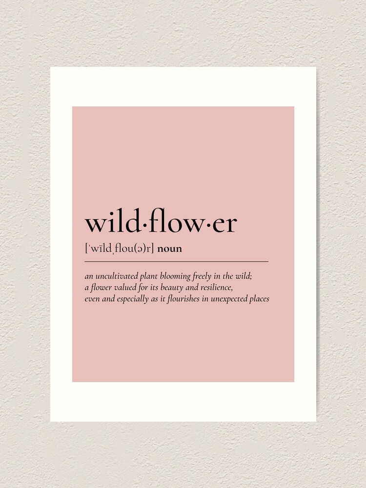 Define: Wildflower Zipper Pouch for Sale by Rebekah Getz