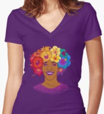 Marsha Johnson - Held und Ikone Tailliertes T-Shirt mit V-Ausschnitt