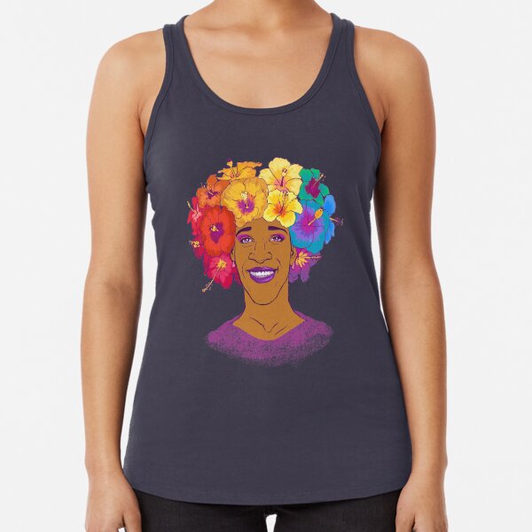 Marsha Johnson - Hero and Icon Racerback Tank Top