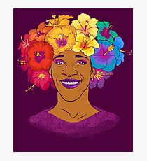 Lámina fotográfica Marsha Johnson - Héroe e icono