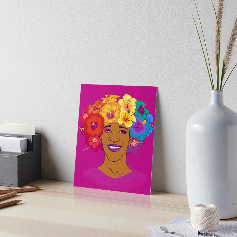 Marsha Johnson - Hero and Icon Art Board Print