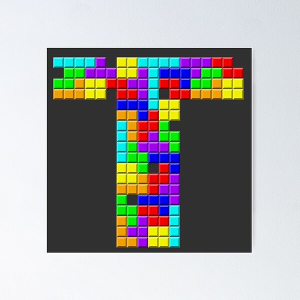 Item preview, T is for Tetris designed and sold by Milo Williams.