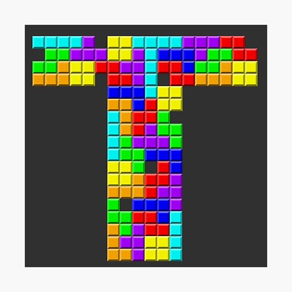 Item preview, T is for Tetris designed and sold by Milo Williams.