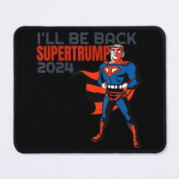Item preview, President Trump 2024 I'll Be Back Super Hero Sticker designed and sold by kimmesajgreh.