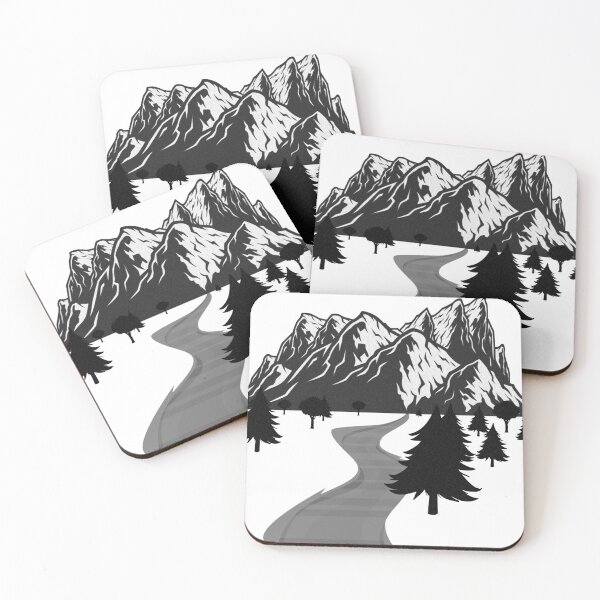 Item preview, adventure design with hill, trees and river designed and sold by moses11m.