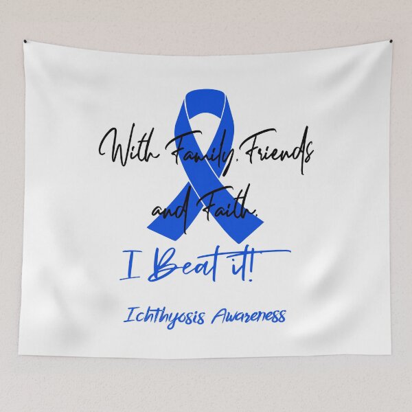 Item preview, Ichthyosis Warrior - With Family, Friends, and Faith - I BEAT IT! designed and sold by Robbsyn.