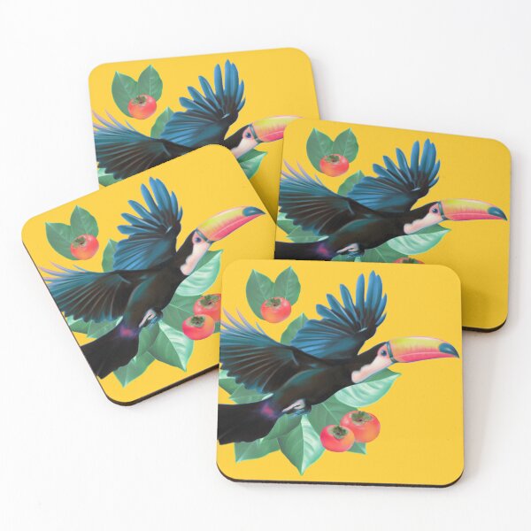 Item preview, Patrón de colores tropicales tucanes y caquis designed and sold by camilacarvalho.