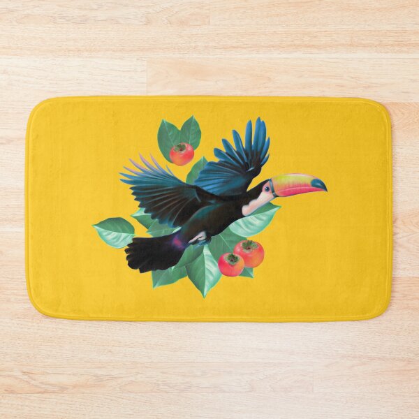 Item preview, Toucans and Persimmons tropical colorful pattern designed and sold by camilacarvalho.