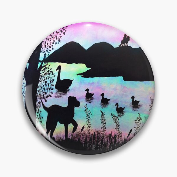 Item preview, Nature Swan Dog Lake Silhouette Landscape  designed and sold by Deborah Camp.