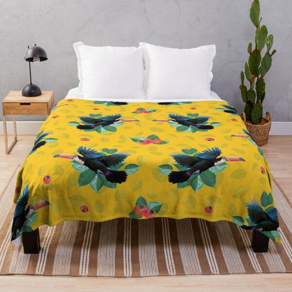 Item preview, Toucans and Persimmons tropical colorful pattern designed and sold by camilacarvalho.