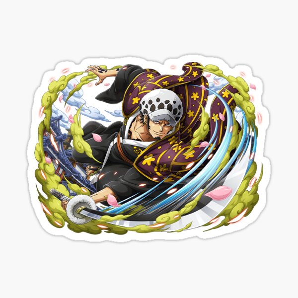 One Piece Trafalgar Law anime Sticker for Sale by Spacefoxart