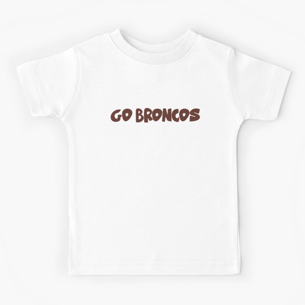 Retro Go Broncos (in Brown)' Kids T-Shirt for Sale by jessicaleah15