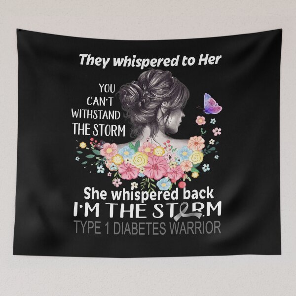 Item preview, Type 1 Diabetes Warrior I'm The Storm Type 1 Diabetes Awareness designed and sold by Hatjar.