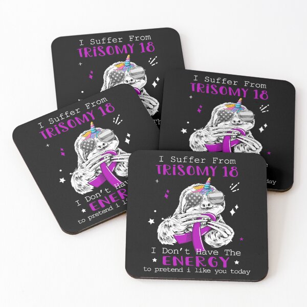 Item preview, Funny Sloth I Suffer From Trisomy 18 designed and sold by Kohend.