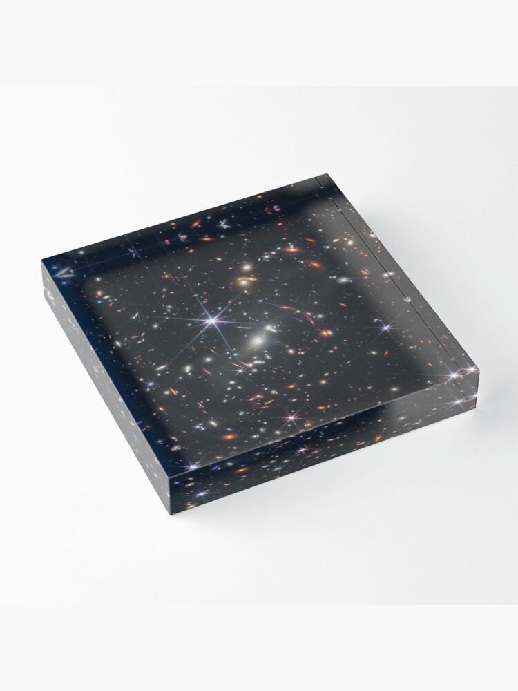 Alternate view of James Webb Space Telescope Deep Field Acrylic Block
