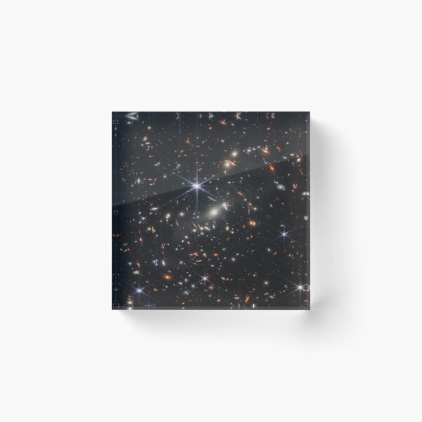 James Webb Space Telescope Deep Field Acrylic Block