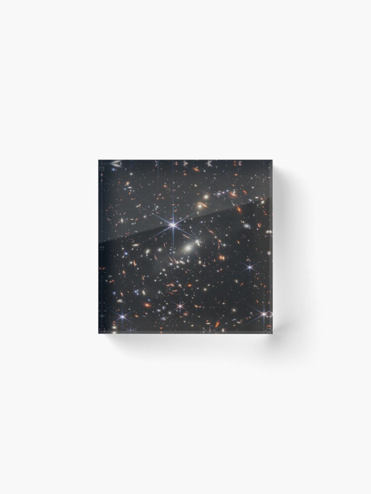 Alternate view of James Webb Space Telescope Deep Field Acrylic Block