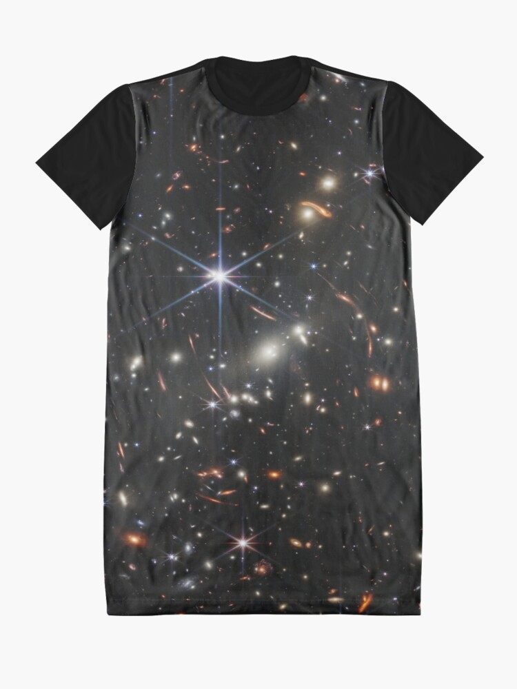 Alternate view of James Webb Space Telescope Deep Field Graphic T-Shirt Dress