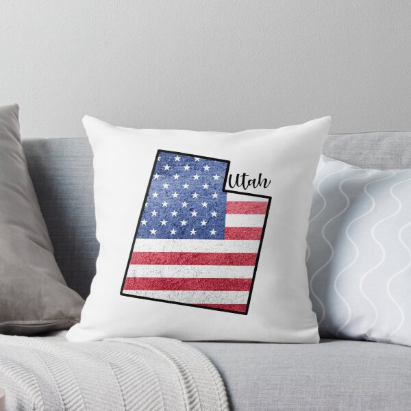 Item preview, Utah  State Outline with Patriotic USA American Flag designed and sold by Gsallicat.