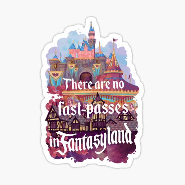 No Fast Passes Sticker