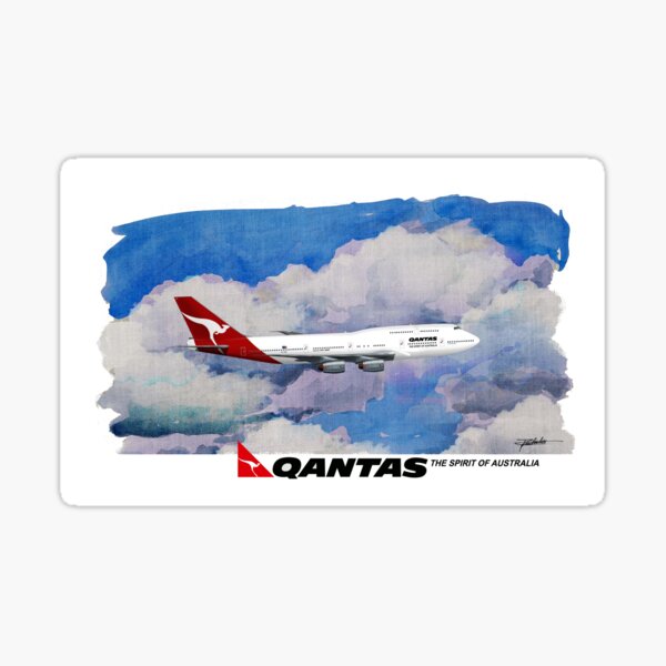QANTAS Jet Sticker