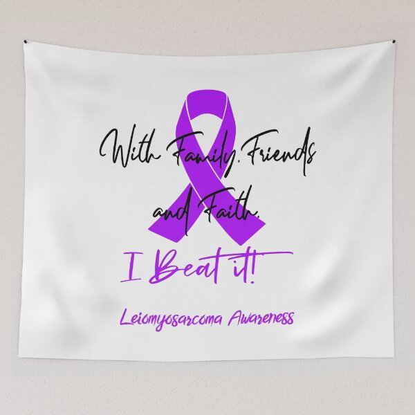 Item preview, Leiomyosarcoma Warrior - With Family, Friends, and Faith - I BEAT IT! designed and sold by Robbsyn.