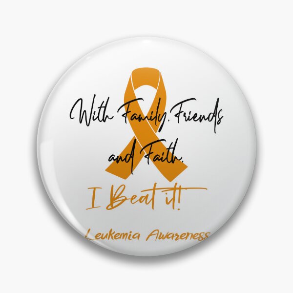 Item preview, Leukemia Warrior - With Family, Friends, and Faith - I BEAT IT! designed and sold by Robbsyn.