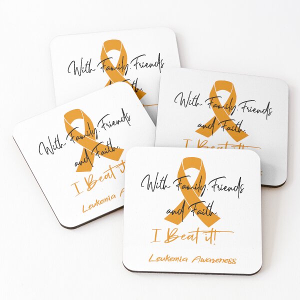 Item preview, Leukemia Warrior - With Family, Friends, and Faith - I BEAT IT! designed and sold by Robbsyn.